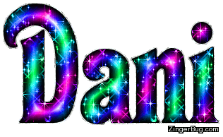 Click to get the codes for this image. Dani Colorful Glitter Name, Girl Names Free Image Glitter Graphic for Facebook, Twitter or any blog.