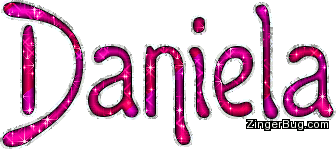 Click to get the codes for this image. Daniela Cherry Red Glitter Name, Girl Names Free Image Glitter Graphic for Facebook, Twitter or any blog.