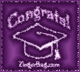 Click to get the codes for this image. Dark Purple Satin Congrats Grad, Congratulations, Graduation Free Image, Glitter Graphic, Greeting or Meme for any Facebook, Twitter or any blog.