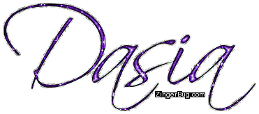 Click to get the codes for this image. Dasia Purple Glitter Name, Girl Names Free Image Glitter Graphic for Facebook, Twitter or any blog.