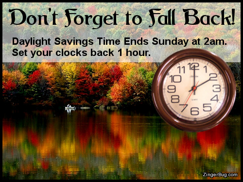 Click to get the codes for this image. Daylight Savings Time Fall Back Reminder, Daylight Savings Time Ends Glitter Graphic, Comment, Meme, GIF or Greeting