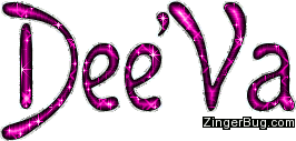 Click to get the codes for this image. Dee'Va Neon Pink Glitter Name, Girl Names Free Image Glitter Graphic for Facebook, Twitter or any blog.