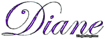 Click to get the codes for this image. Diane Purple Glitter Name, Girl Names Free Image Glitter Graphic for Facebook, Twitter or any blog.