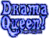 Click to get the codes for this image. Drama Queen Blue Glitter Text Graphic, Girly Stuff, Drama Queen Free Image, Glitter Graphic, Greeting or Meme for Facebook, Twitter or any forum or blog.
