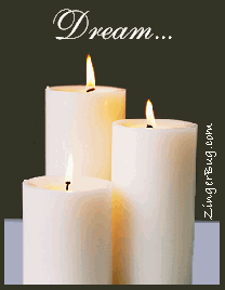 Click to get the codes for this image. Dream Animated Candles Graphic, Dream Free Image, Glitter Graphic, Greeting or Meme for any forum, website or blog.