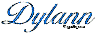 Click to get the codes for this image. Dylann Blue Glitter Name, Girl Names Free Image Glitter Graphic for Facebook, Twitter or any blog.
