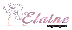 Click to get the codes for this image. Elaine 3d Name With Angel, Girl Names Free Image Glitter Graphic for Facebook, Twitter or any blog.