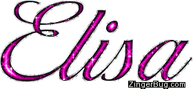 Click to get the codes for this image. Elisa Pink Glitter Name, Girl Names Free Image Glitter Graphic for Facebook, Twitter or any blog.