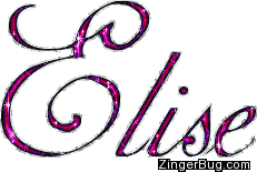 Click to get the codes for this image. Elise Pink Glitter Name, Girl Names Free Image Glitter Graphic for Facebook, Twitter or any blog.