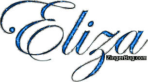 Click to get the codes for this image. Eliza Blue Glitter Name, Girl Names Free Image Glitter Graphic for Facebook, Twitter or any blog.