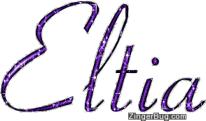 Click to get the codes for this image. Eltia Purple Glitter Name, Girl Names Free Image Glitter Graphic for Facebook, Twitter or any blog.