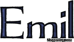 Click to get the codes for this image. Emil Blue Grey Glitter Name, Guy Names Free Image Glitter Graphic for Facebook, Twitter or any blog.