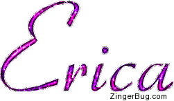 Click to get the codes for this image. Erica Pink Glitter Name Text, Girl Names Free Image Glitter Graphic for Facebook, Twitter or any blog.