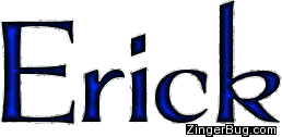 Click to get the codes for this image. Erick Blue Glitter Name, Guy Names Free Image Glitter Graphic for Facebook, Twitter or any blog.