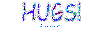 Click to get the codes for this image. Expanding Hugs Glitter Text, Hugs and Kisses Free Image, Glitter Graphic, Greeting or Meme for Facebook, Twitter or any blog.