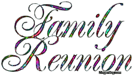 Click to get the codes for this image. Family Reunion Colorful Glitter Script, Reunions Free Image, Glitter Graphic, Greeting or Meme for any Facebook, Twitter or any blog.