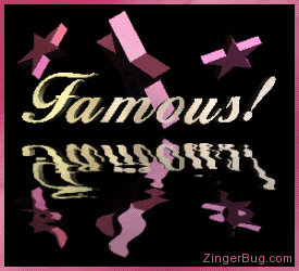 Click to get the codes for this image. Famous 3d Text With Stars And Reflections, Famous Free Image, Glitter Graphic, Greeting or Meme for Facebook, Twitter or any forum or blog.