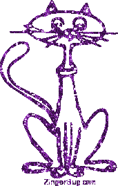 Click to get the codes for this image. Fancy Glitter Cat Purple Glitter Graphic, Animals  Cats, Animals  Cats Free Image, Glitter Graphic, Greeting or Meme for Facebook, Twitter or any forum or blog.