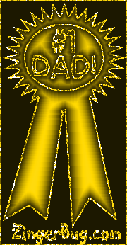 Click to get the codes for this image. Number One Dad Gold Ribbon Glitter Graphic, Family, Fathers Day Free Image, Glitter Graphic, Greeting or Meme for Facebook, Twitter or any forum or blog.
