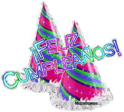 Click to get the codes for this image. Feliz Cumpleanos Birthday Hats, Feliz Cumpleanos Spanish, Happy Birthday, Happy Birthday, Birthday Hats Free Image, Glitter Graphic, Greeting or Meme for Facebook, Twitter or any forum or blog.