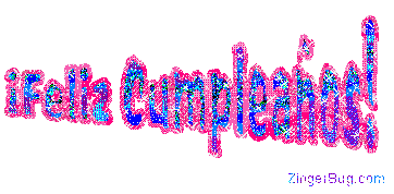 Click to get the codes for this image. Feliz Cumpleanos Wagging Glitter Text, Feliz Cumpleanos Spanish, Spanish, Happy Birthday Free Image, Glitter Graphic, Greeting or Meme for Facebook, Twitter or any forum or blog.