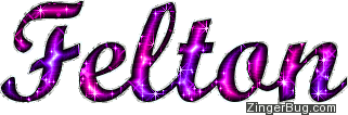Click to get the codes for this image. Felton Pink Purple Glitter Name, Girl Names Free Image Glitter Graphic for Facebook, Twitter or any blog.