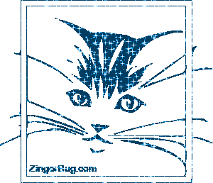 Click to get the codes for this image. Framed Glitter Kitty Face Light Blue Glitter Graphic, Animals  Cats, Animals  Cats Free Image, Glitter Graphic, Greeting or Meme for Facebook, Twitter or any forum or blog.