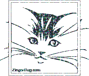 Glitter Kitty Face GIF