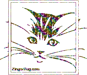 Click to get the codes for this image. Framed Glitter Kitty Face Pastel Glitter Graphic, Animals  Cats, Animals  Cats Free Image, Glitter Graphic, Greeting or Meme for Facebook, Twitter or any forum or blog.
