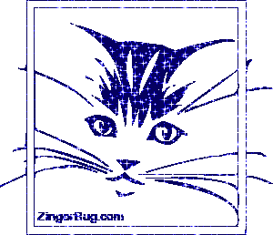 Click to get the codes for this image. Framed Glitter Kitty Face Royal Glitter Graphic, Animals  Cats, Animals  Cats Free Image, Glitter Graphic, Greeting or Meme for Facebook, Twitter or any forum or blog.