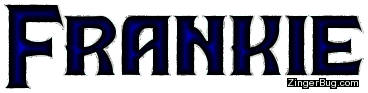 Frankie Blue Glitter Name Glitter Graphic, Greeting, Comment, Meme or GIF