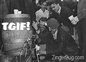 Click to get the codes for this image. TGIF Friday Beer Keg, Happy Friday, TGIF Free Image, Glitter Graphic, Greeting or Meme for Facebook, Twitter or any forum or blog.