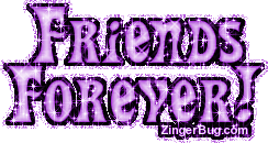 Click to get the codes for this image. Friends Forever Purple Glitter Text Graphic, Friendship Free Image, Glitter Graphic, Greeting or Meme for any Facebook, Twitter or any blog.