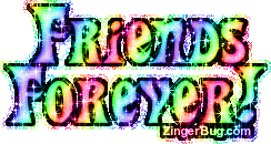 Click to get the codes for this image. Friends Forever Rainbow Glitter Text Graphic, Friendship Free Image, Glitter Graphic, Greeting or Meme for any Facebook, Twitter or any blog.