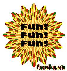 Click to get the codes for this image. Fun Fun Fun Yellow Psychedelic Starburst Graphic, Fun Fun Fun Free Image, Glitter Graphic, Greeting or Meme for Facebook, Twitter or any forum or blog.