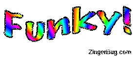 Click to get the codes for this image. Funky Rainbow Wiggle Glitter Text Graphic, Funky Free Image, Glitter Graphic, Greeting or Meme for Facebook, Twitter or any forum or blog.