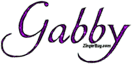 Click to get the codes for this image. Gabby Purple Glitter Name, Girl Names Free Image Glitter Graphic for Facebook, Twitter or any blog.