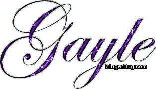 Click to get the codes for this image. Gayle Purple Glitter Name, Girl Names Free Image Glitter Graphic for Facebook, Twitter or any blog.