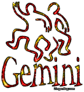 Click to get the codes for this image. Gemini Red And Yellow Glitter Astrology Sign, Gemini Free Glitter Graphic, Animated GIF for Facebook, Twitter or any forum or blog.