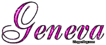 Click to get the codes for this image. Geneva Pink Glitter Name, Girl Names Free Image Glitter Graphic for Facebook, Twitter or any blog.