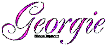Click to get the codes for this image. Georgie Pink Purple Glitter Name, Girl Names Free Image Glitter Graphic for Facebook, Twitter or any blog.