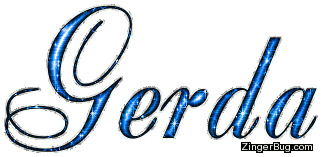 Click to get the codes for this image. Gerda Blue Glitter Name, Girl Names Free Image Glitter Graphic for Facebook, Twitter or any blog.