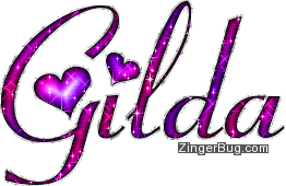 Click to get the codes for this image. Gilda Pink And Purple Glitter Name, Girl Names Free Image Glitter Graphic for Facebook, Twitter or any blog.