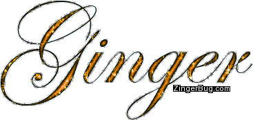 Click to get the codes for this image. Ginger Golden Glitter Name, Girl Names Free Image Glitter Graphic for Facebook, Twitter or any blog.