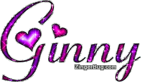 Click to get the codes for this image. Ginny Pink And Purple Glitter Name, Girl Names Free Image Glitter Graphic for Facebook, Twitter or any blog.