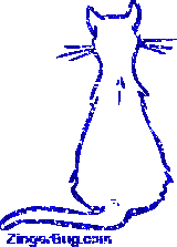 Click to get the codes for this image. Glitter Cat Outline From Behind Blue Graphic, Animals  Cats, Animals  Cats Free Image, Glitter Graphic, Greeting or Meme for Facebook, Twitter or any forum or blog.