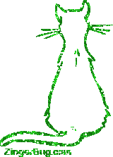 Click to get the codes for this image. Glitter Cat Outline From Behind Green Graphic, Animals  Cats, Animals  Cats Free Image, Glitter Graphic, Greeting or Meme for Facebook, Twitter or any forum or blog.