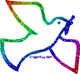 Click to get the codes for this image. Glitter Dove Rainbow Graphic, Animals, Animals  Birds Free Image, Glitter Graphic, Greeting or Meme for Facebook, Twitter or any forum or blog.