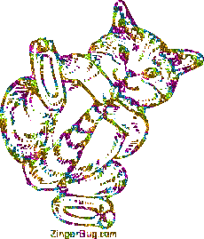 Click to get the codes for this image. Glitter Graphic Kitten Playing With Tail Pasteli, Animals  Cats, Animals  Cats Free Image, Glitter Graphic, Greeting or Meme for Facebook, Twitter or any forum or blog.