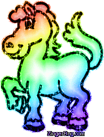 Click to get the codes for this image. Glitter Graphic: Pony Rainbow 1, Animals, Animals  Horses  Hooved Creatures Free Image, Glitter Graphic, Greeting or Meme for Facebook, Twitter or any forum or blog.